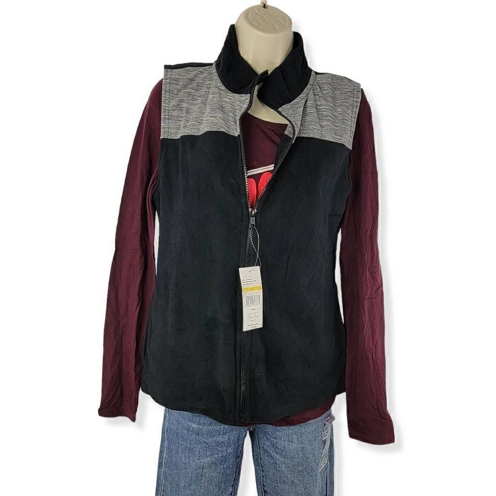 Energie Long Sleeve Tee with Zip Up Vest Medium Junior